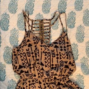 Short dress brown and black